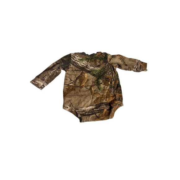 Carhartt Realtree Camo Infant Bodysuit Long Sleeve Hunting Outdoors Baby Clothin - Picture 3 of 11